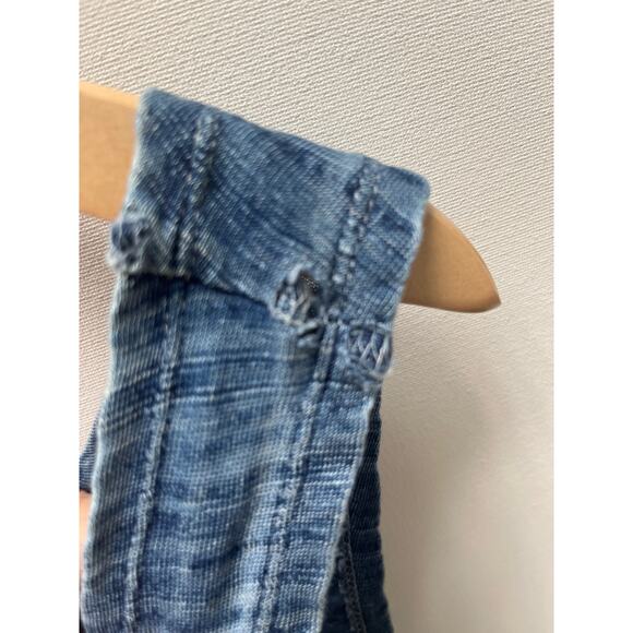 Faherty Dress Womens Medium Cotton Knit VNeck Georgia Tank Dress Pockets Blue M - Picture 7 of 10